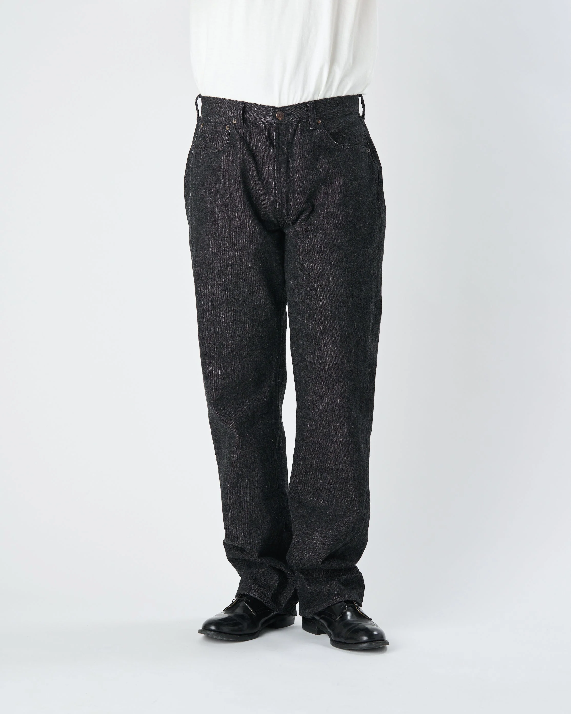 0105BK - Wide Black Denim - - Image 3