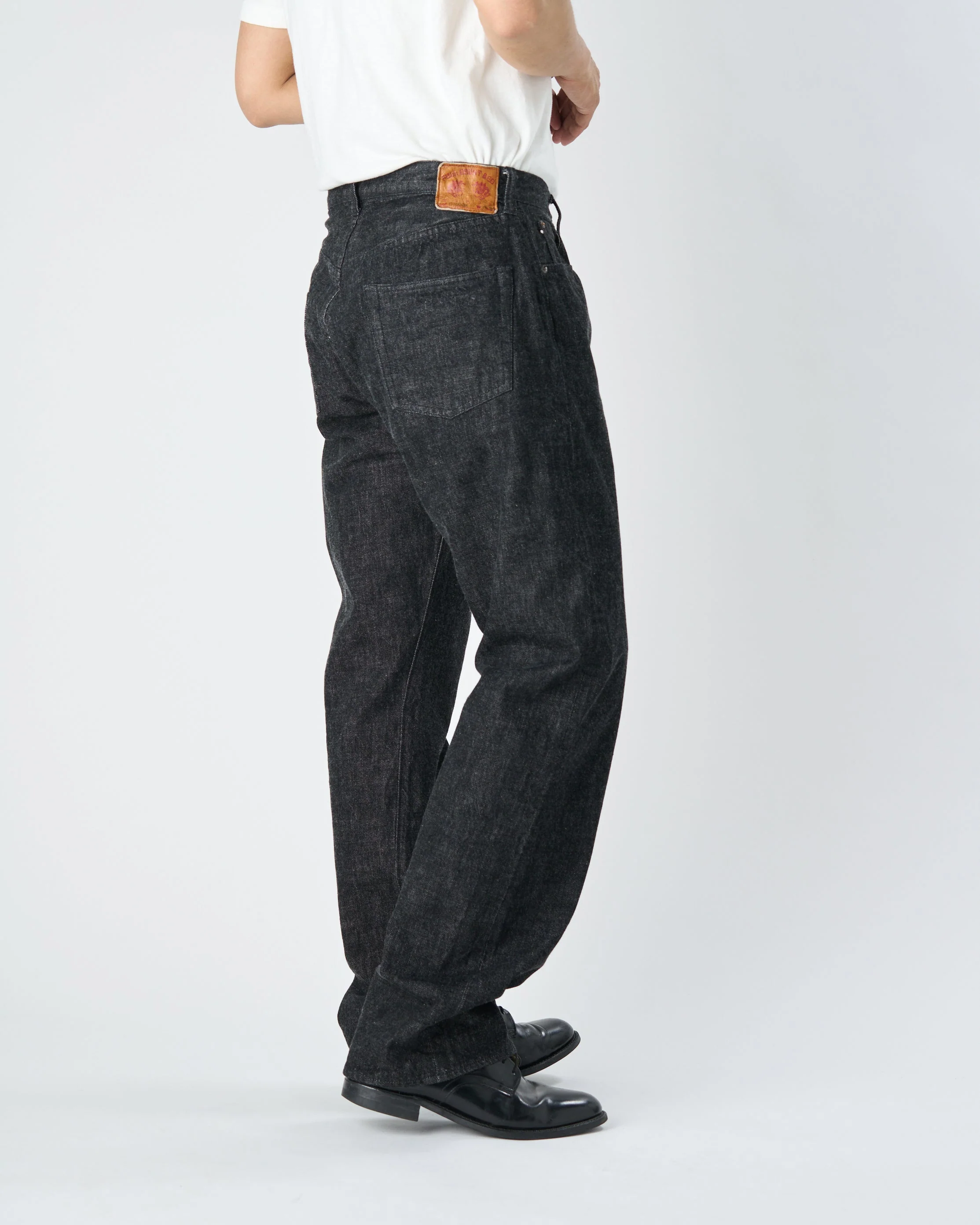 0105BK - Wide Black Denim - - Image 4