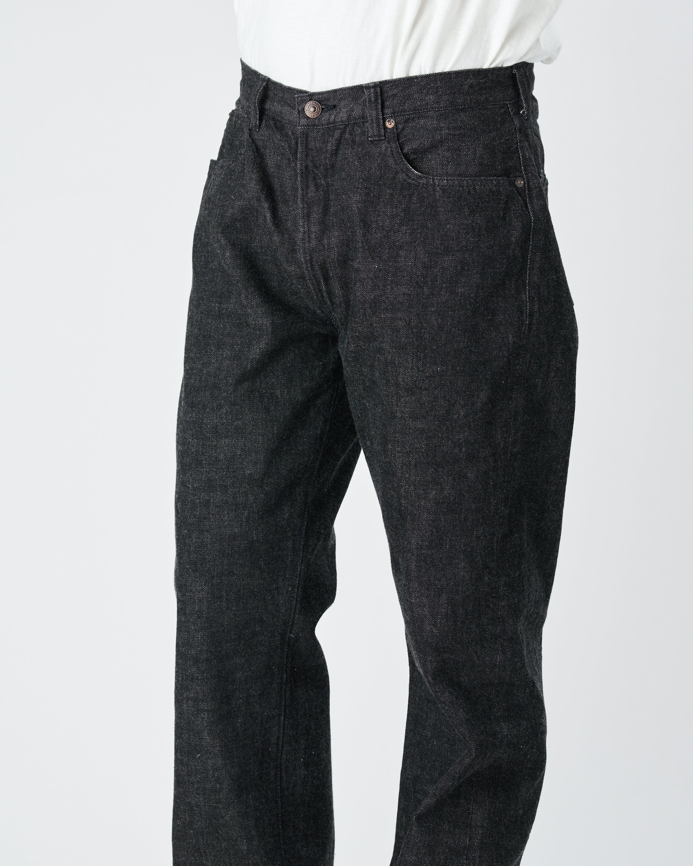 0105BK - Wide Black Denim - - Image 5