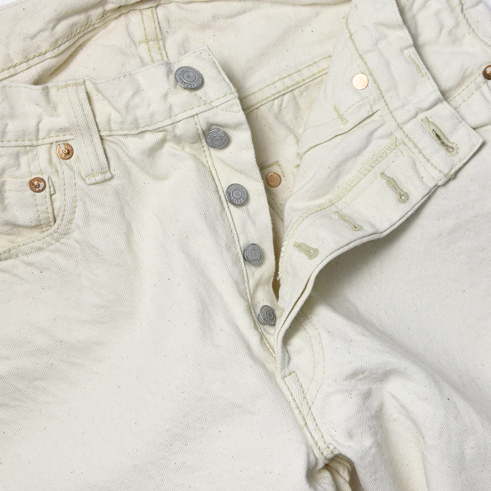 0105EC - Wide Ecru Denim - - Image 3