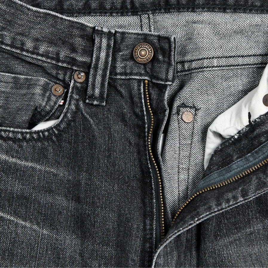 0107BKHW - Vintage Finish "Monroe" Black Denim - - Image 3
