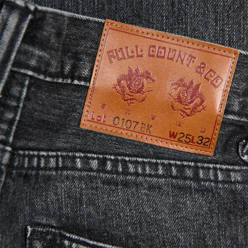 0107BKHW - Vintage Finish "Monroe" Black Denim - - Image 4