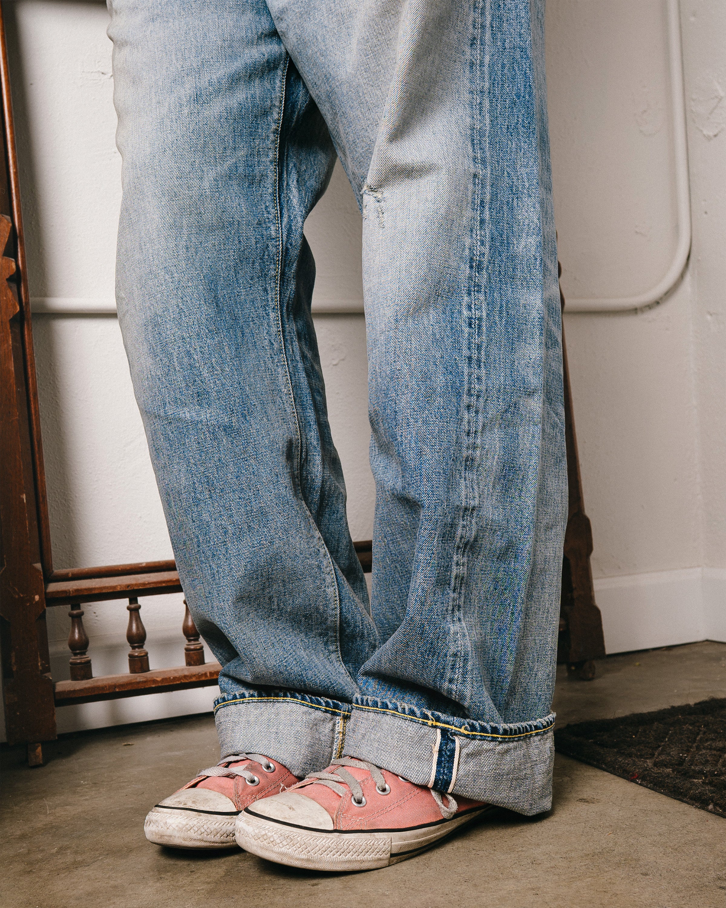 0107HWBIG-30 Wide Straight Denim HW/Length 30 inch(Blue in Green Exclusive) - Image 10