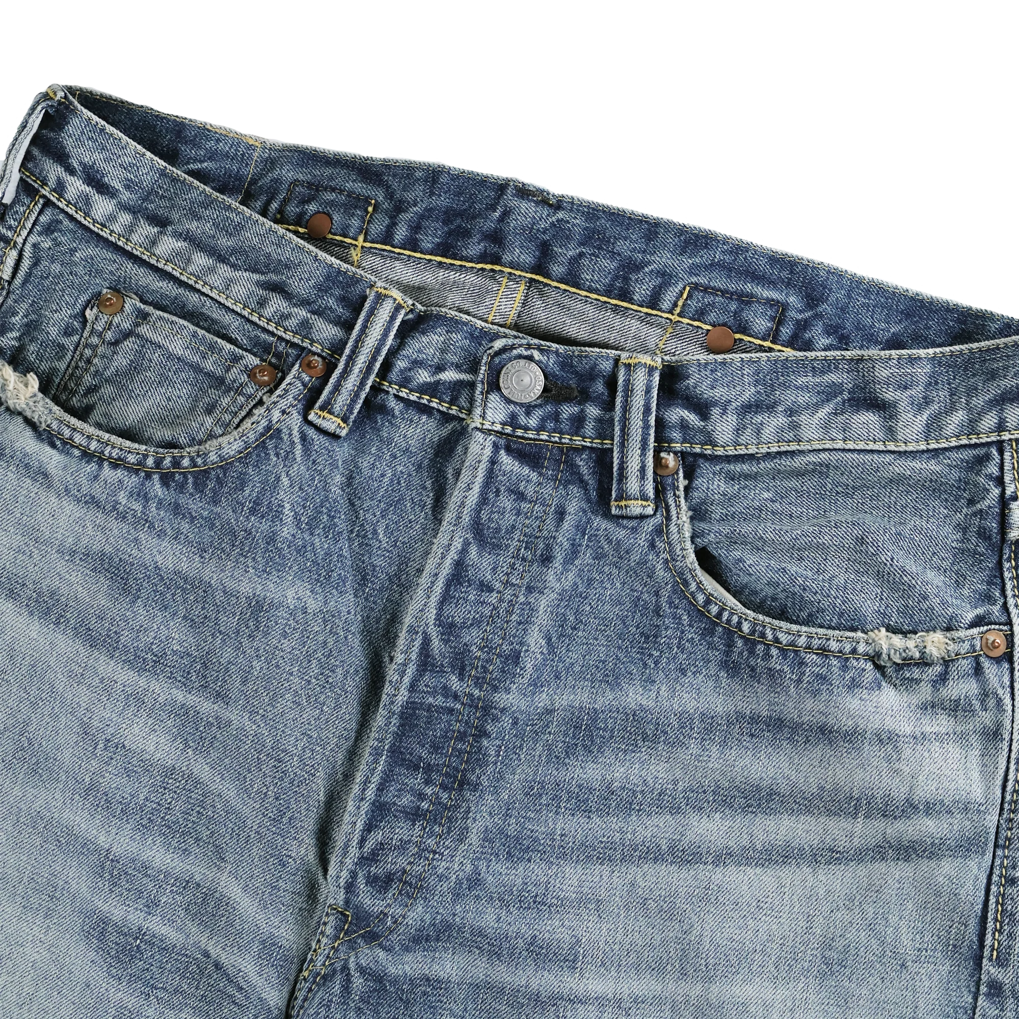 0107HWBIG-34 Wide Straight Denim HW/ Length 34(Blue in Green Exclusive) - Image 3