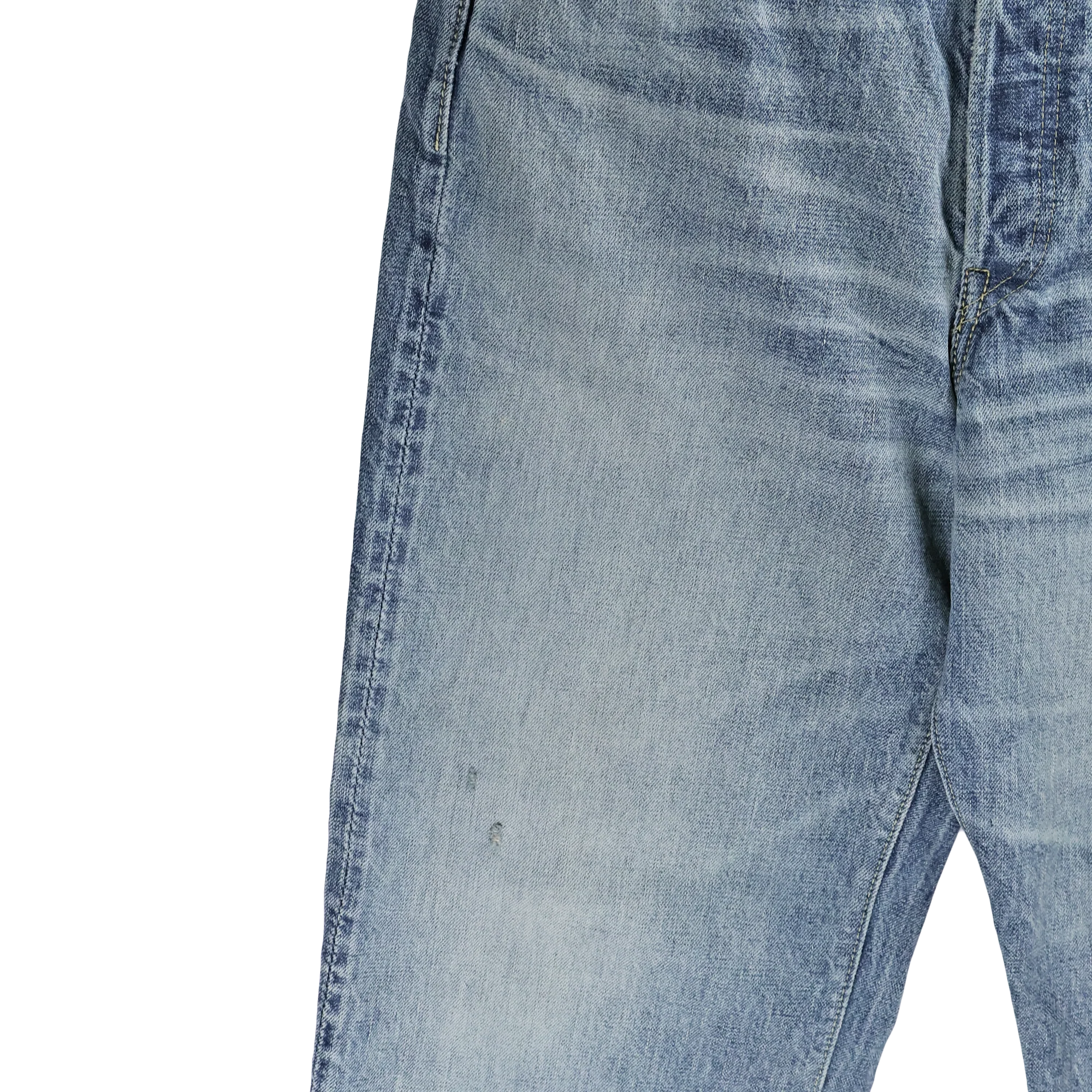 0107HWBIG-34 Wide Straight Denim HW/ Length 34(Blue in Green Exclusive) - Image 5