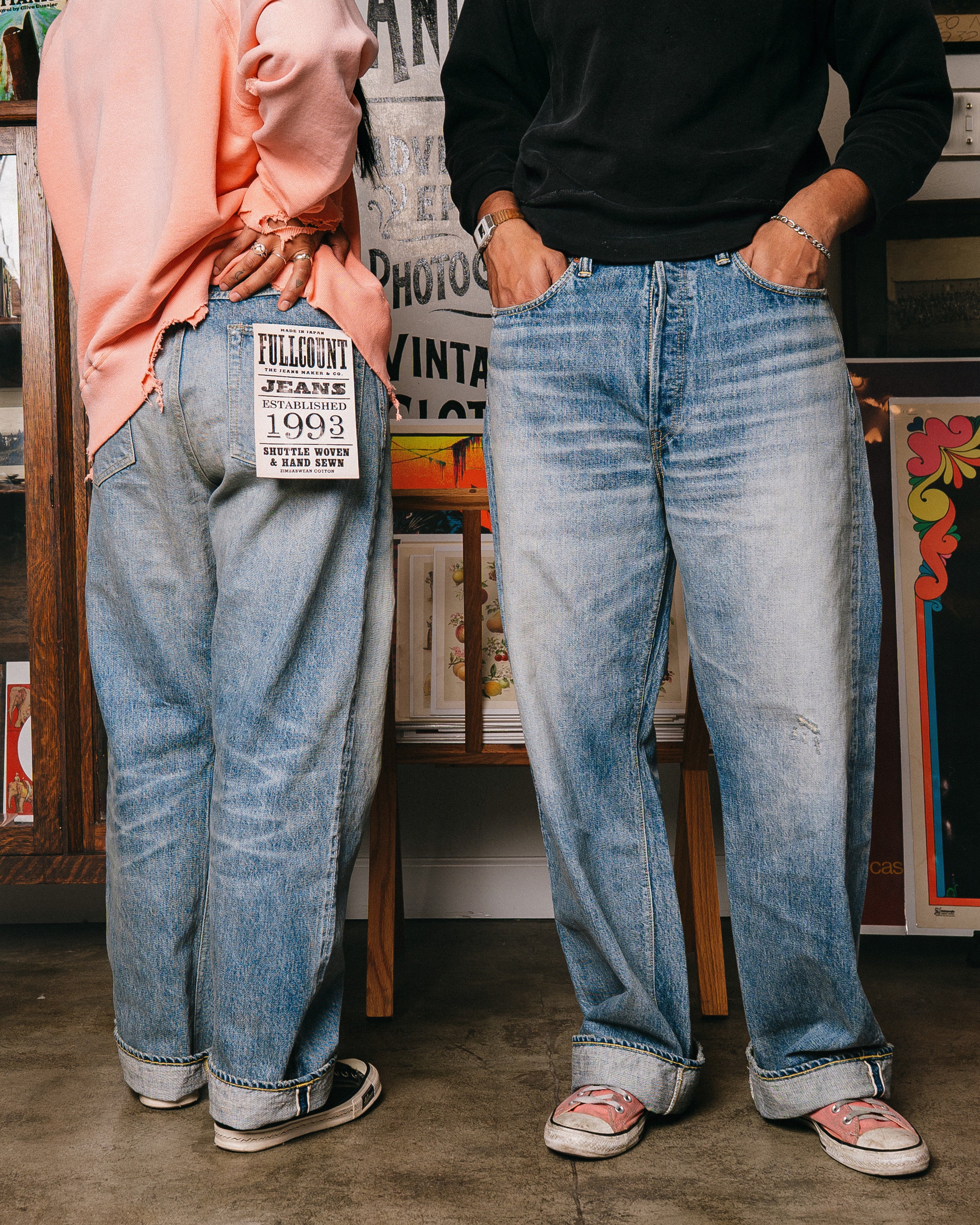 0107HWBIG-30 Wide Straight Denim HW/Length 30 inch(Blue in Green Exclusive) - Image 11
