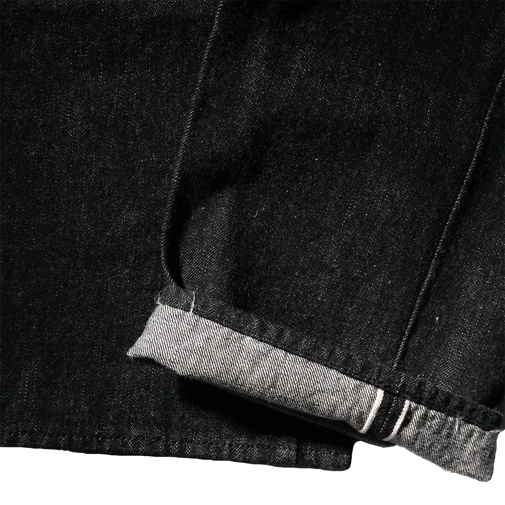 1108BK - Slim Straight Black Denim - - Image 5