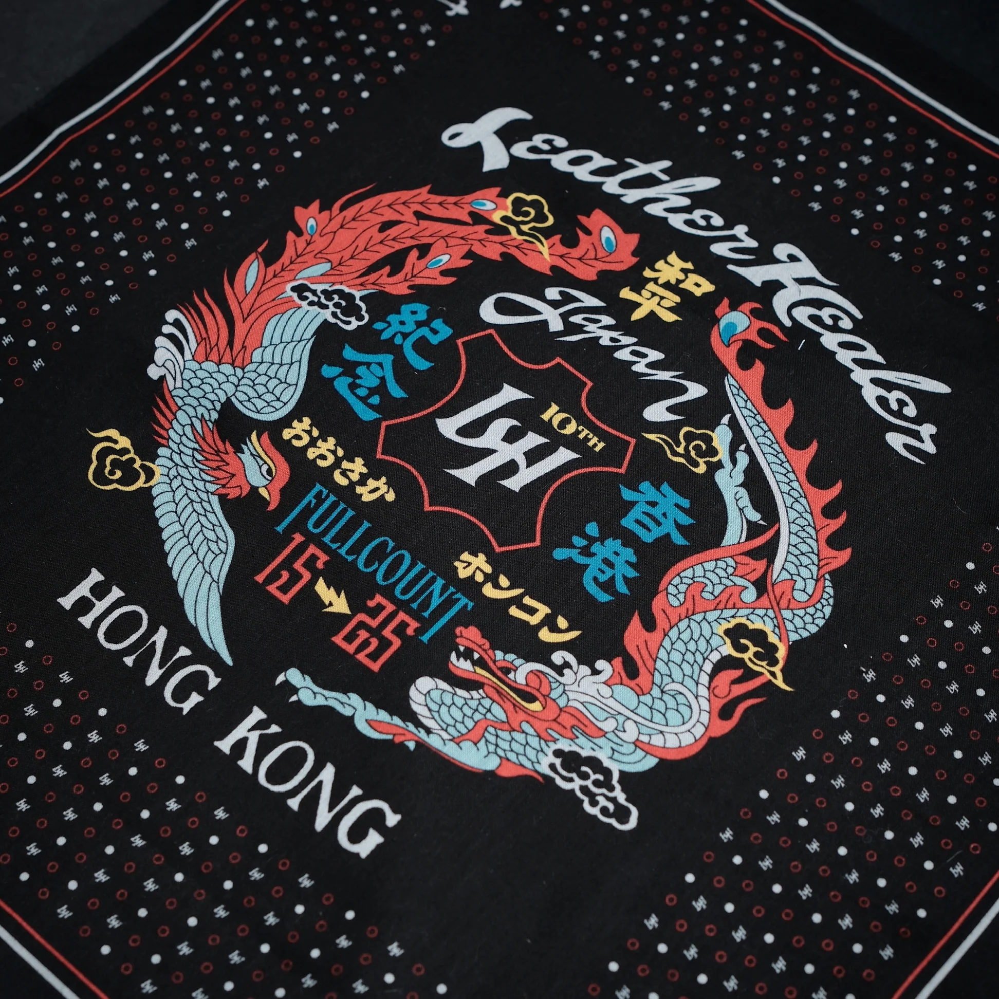 2000LH LEATHER HEALER x FULL COUNT Dragon & Phoenix Souvenir Jacket & Souvenir Porcelain Plate Set - Image 19