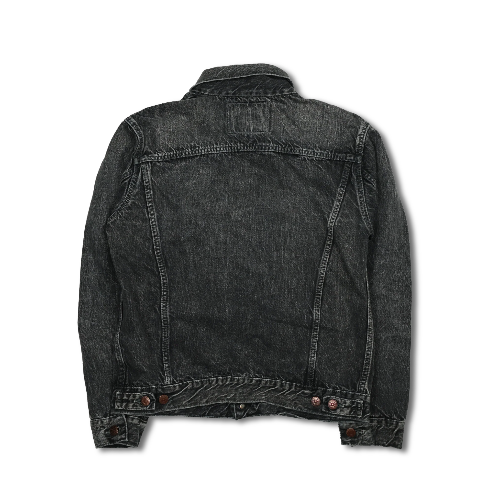2101BKHW - Type 3 Black Denim Jacket Dartford - - Image 2