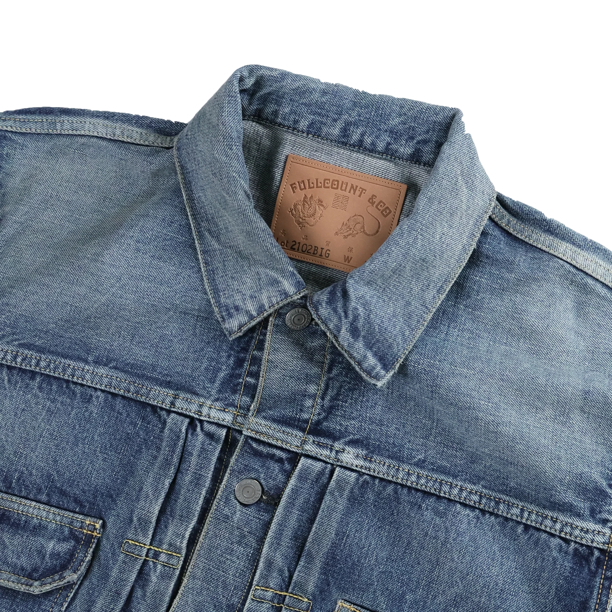 2102HWBIG Type 2 Denim Jacket HW (Blue in Green Exclusive) - Image 3