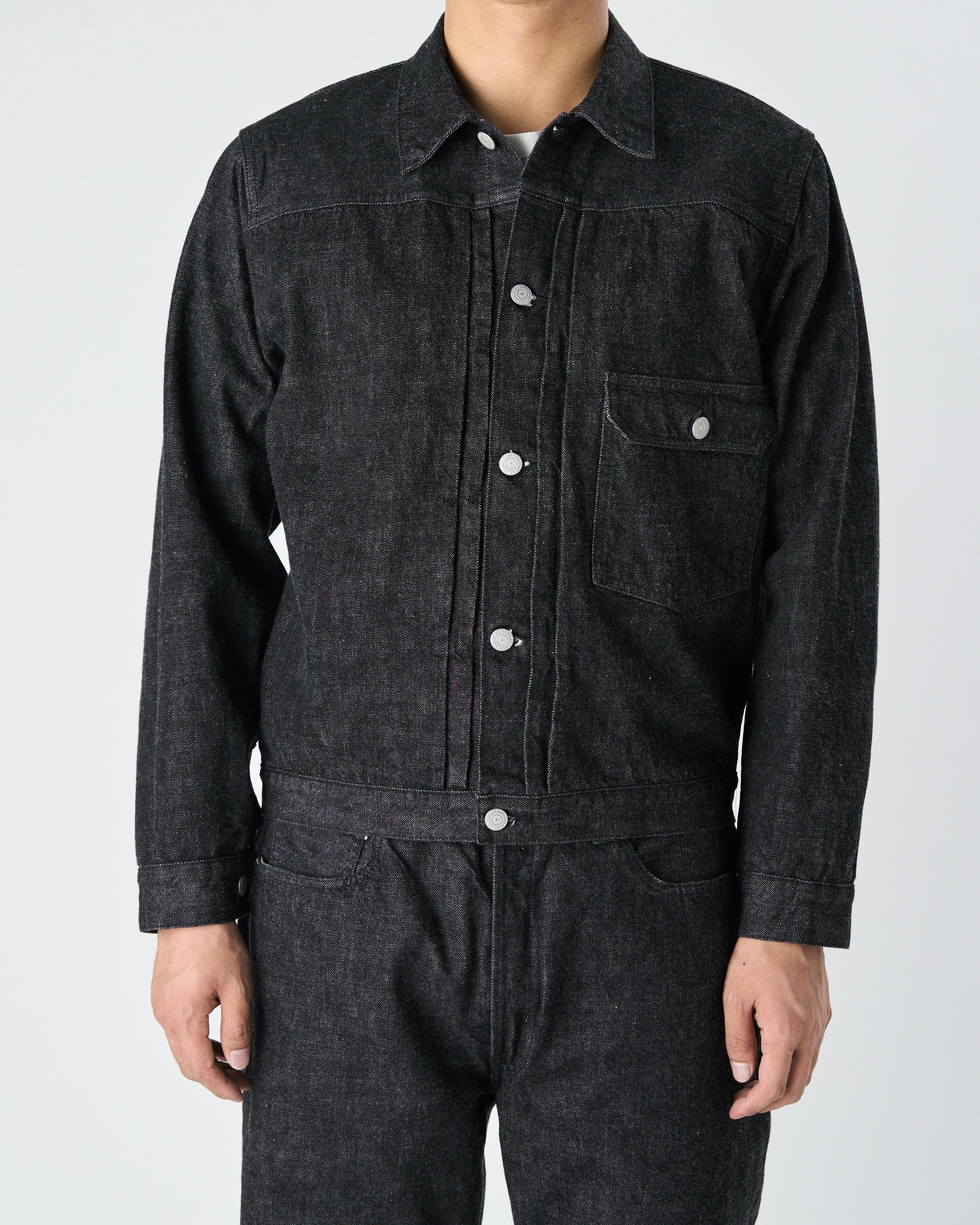 2107BK - Type 1 Black Denim Jacket - - Image 12