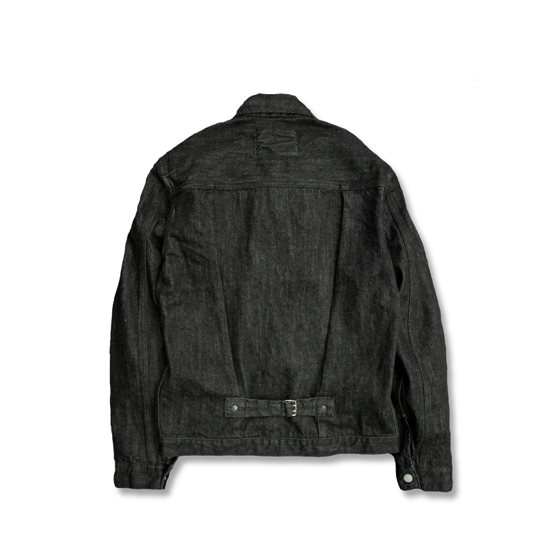 2107BK - Type 1 Black Denim Jacket - - Image 3