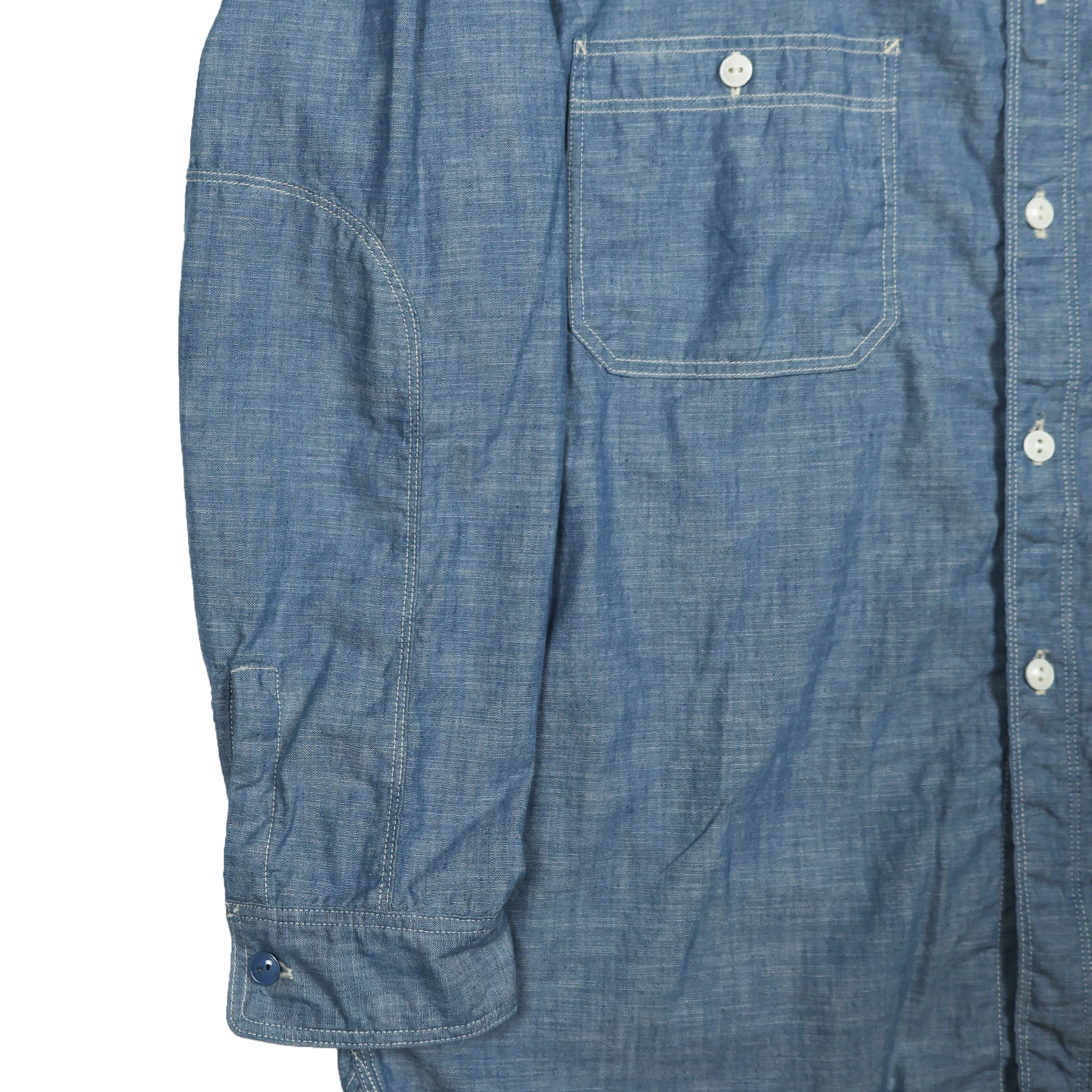4090-1 - 30s Triple Stitch Chambray Shirt - - Image 5