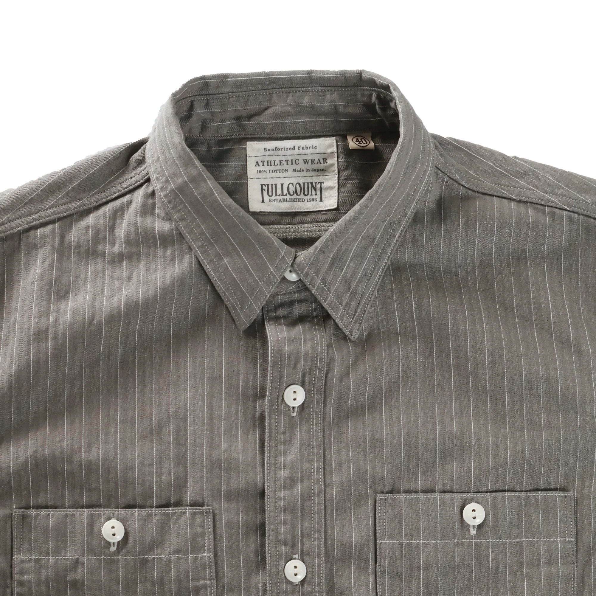 [2026AW] 4810G Herringbone Pencil Stripe Work Shirt - Image 3