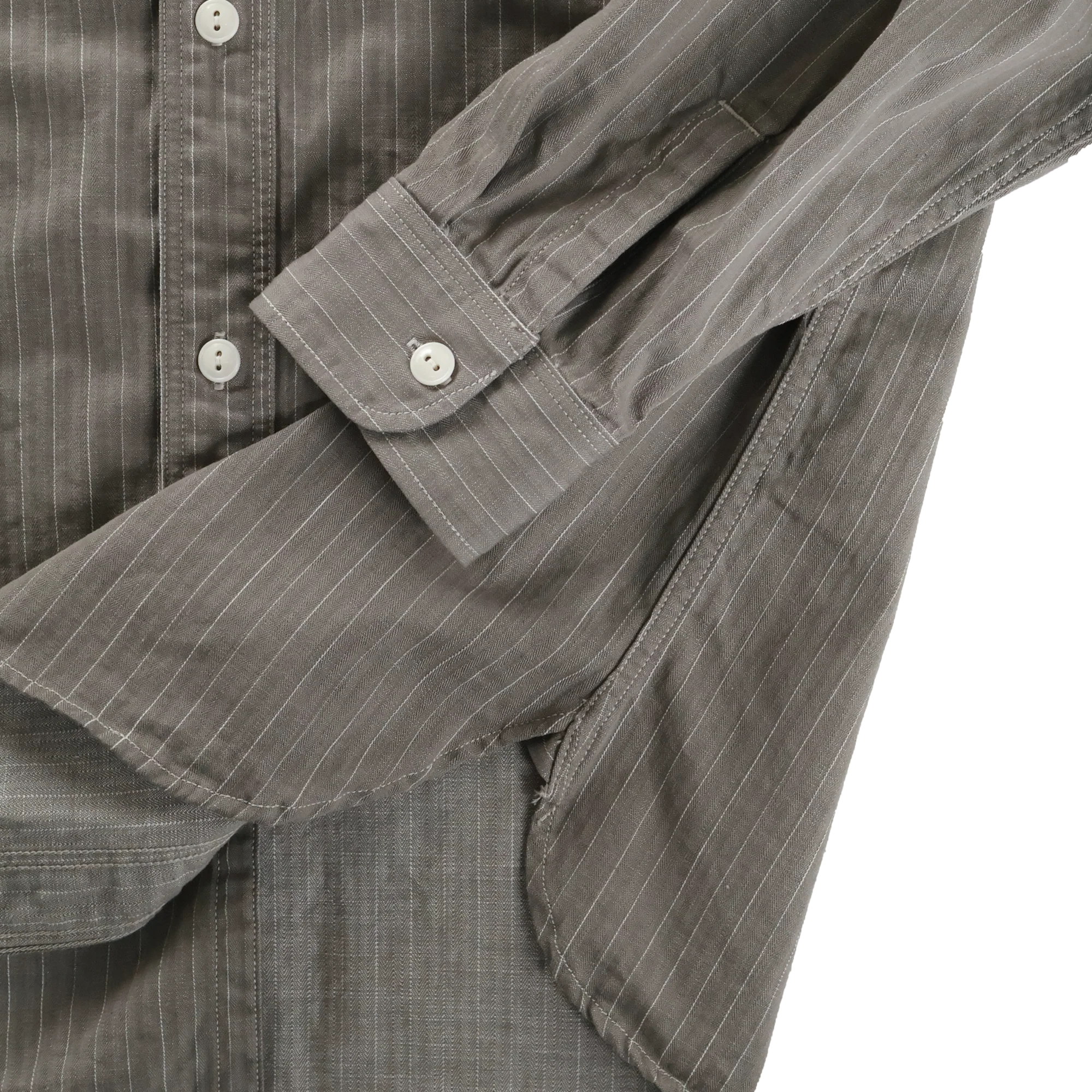 [2026AW] 4810G Herringbone Pencil Stripe Work Shirt - Image 7