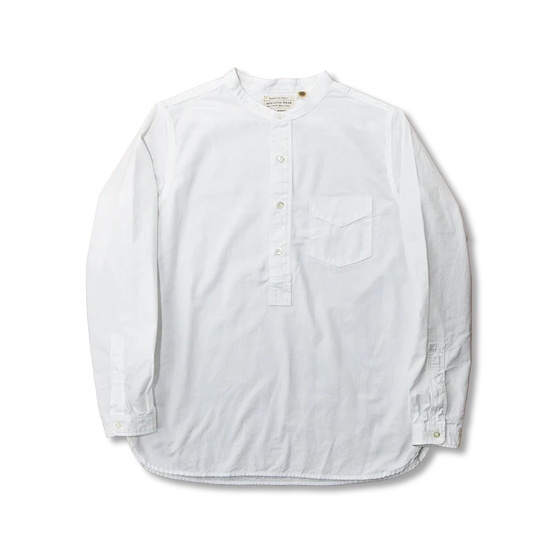 4900-21 - Stand Collar Chambray Shirt - - Image 6
