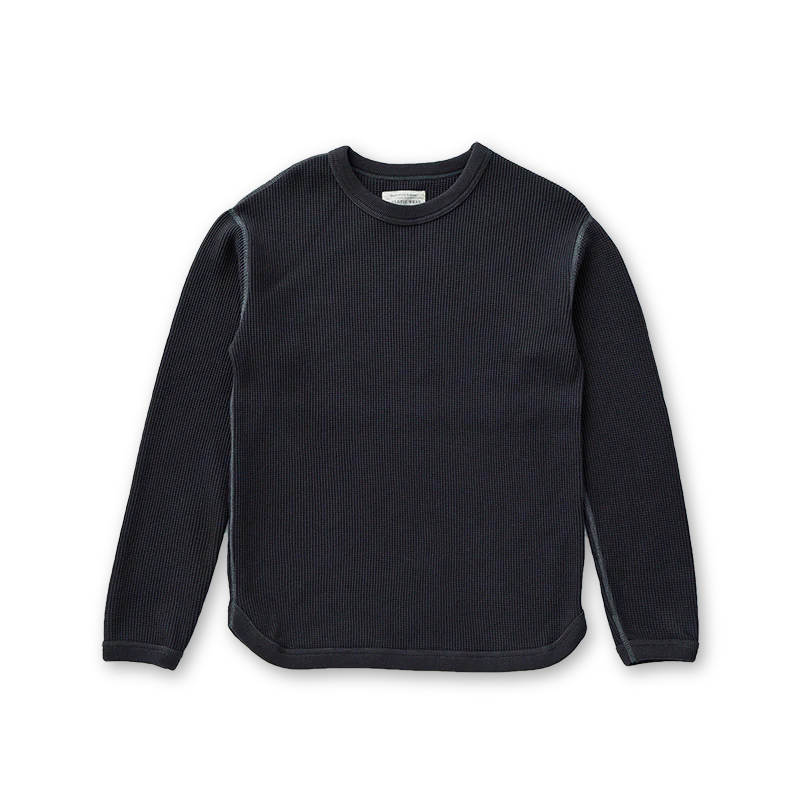 5964-22 - Heavyweight Waffle Long Sleeve T-Shirt - - Image 3