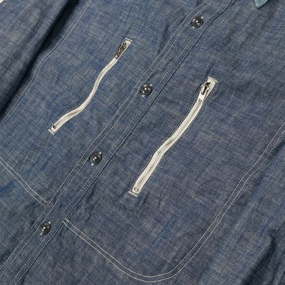 [2026SS] Fu15-Sh-101 Watteau Gathered Ventilated Pocket Shirt - Image 10