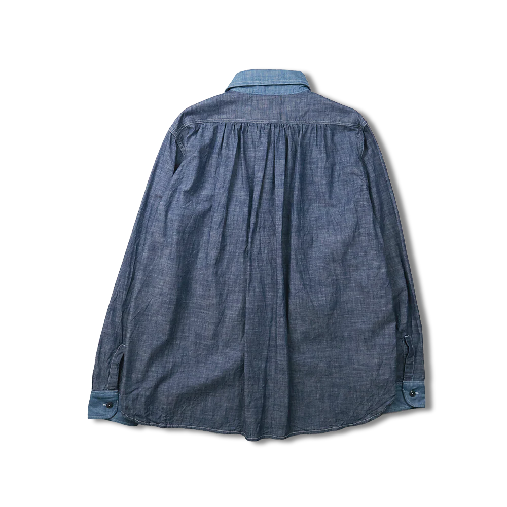 [2026SS] Fu15-Sh-101 Watteau Gathered Ventilated Pocket Shirt - Image 8
